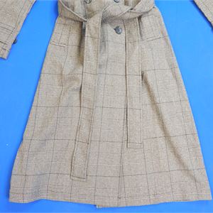 Bagatelle Collection Women's Plaid Trench Coat Size Large New with Tags