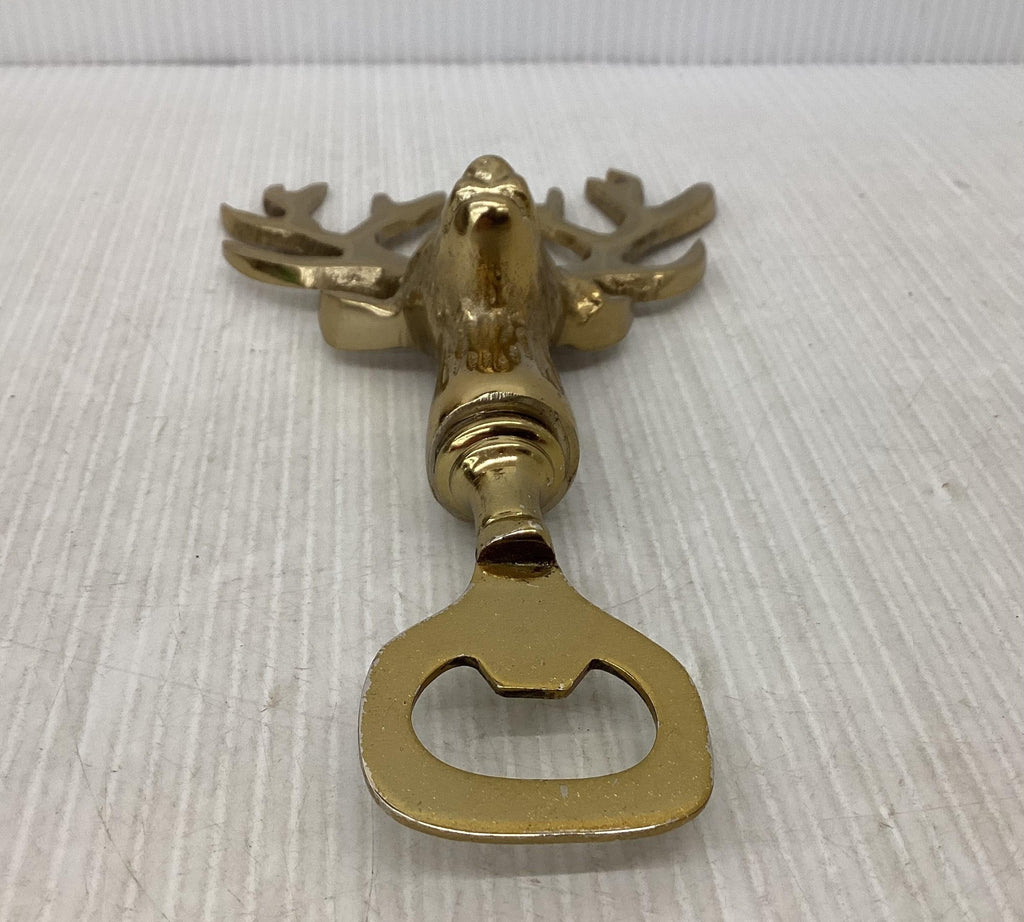 Gold-Tone Deer Antler Bottle Opener