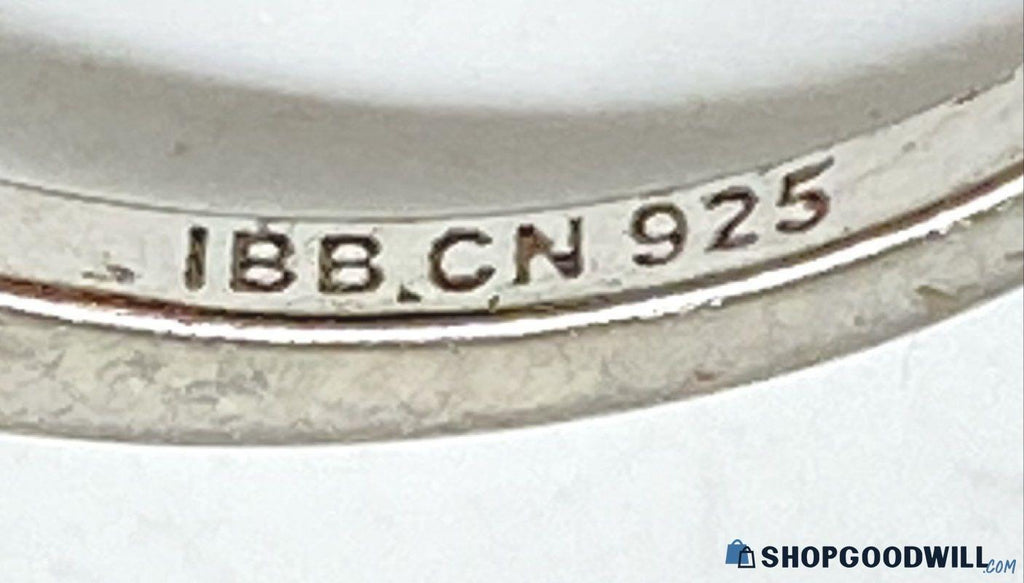 IBB 925 Sterling Silver & Cubic Zirconia Ring, 1g, Size 5.25