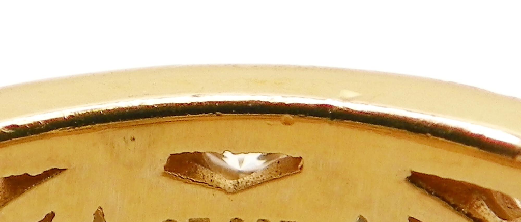 Tycoon Designer 7.4g 925 14K Gold Plated Sim Diamond (CZ) Wide Band Ring Sz 9