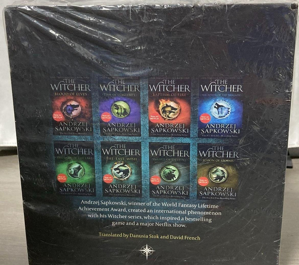 Sealed The Complete Witcher Series Boxed Set by Andrzej Sapkowski – 8 Book Fantasy Collection