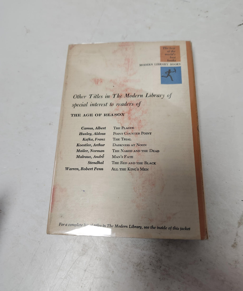 The Age of Reason by Jean-Paul Sartre (Modern Library Edition)