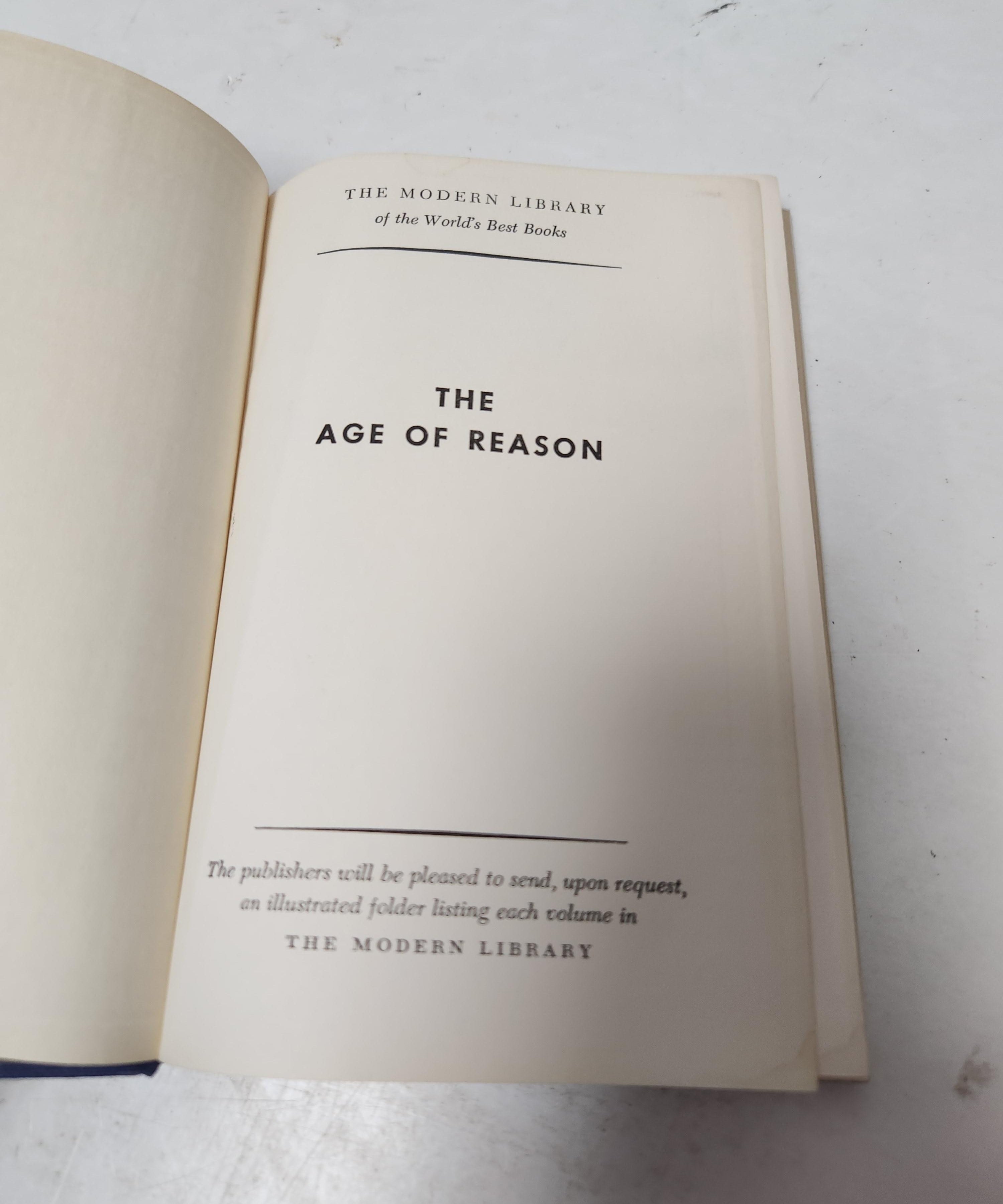 The Age of Reason by Jean-Paul Sartre (Modern Library Edition)