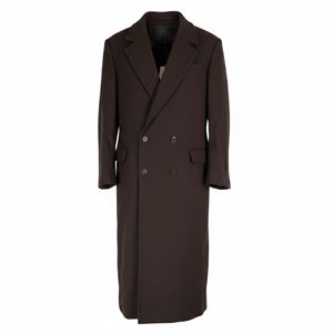 (DUPLICATE) Men's Double Breasted Dark Brown Overcoat