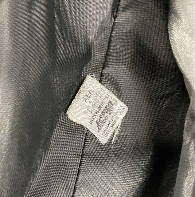 Vintage London Fog Size 12 Regular Black Rain Trench Coat with Belt
