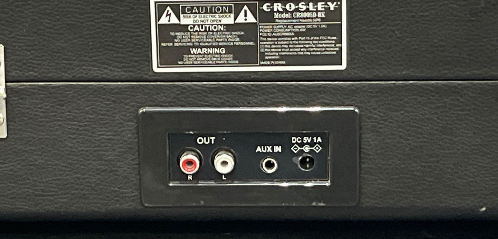 Crosley Portable Record Player - Autographed by Unknown Signer Missing Cord