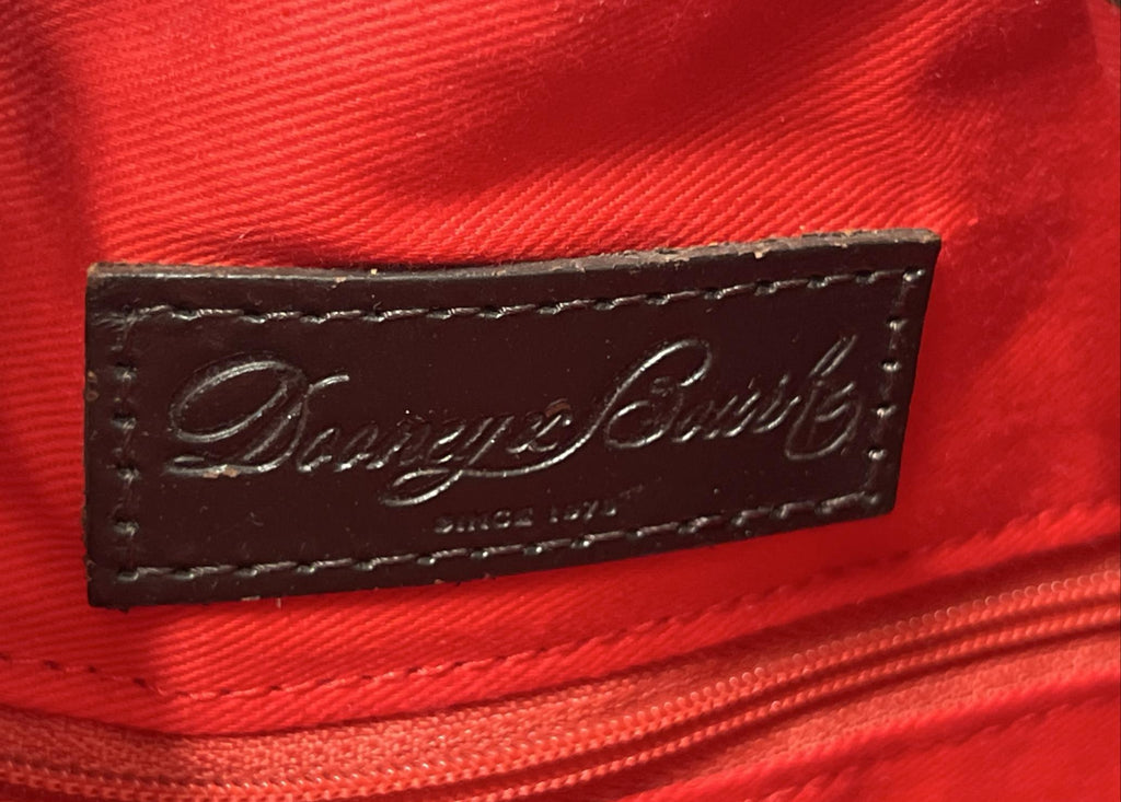 Dooney & Bourke Zebra Print Bucket Bag with Red Interior, Animal Print Shoulder Hobo Purse