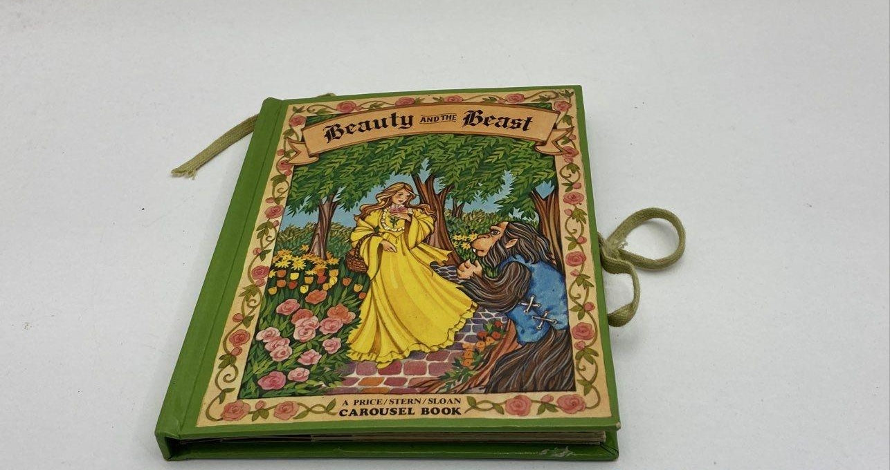 Beauty and the Beast Carousel Pop-Up Book | Price Stern Sloan | Complete with Original Ribbon