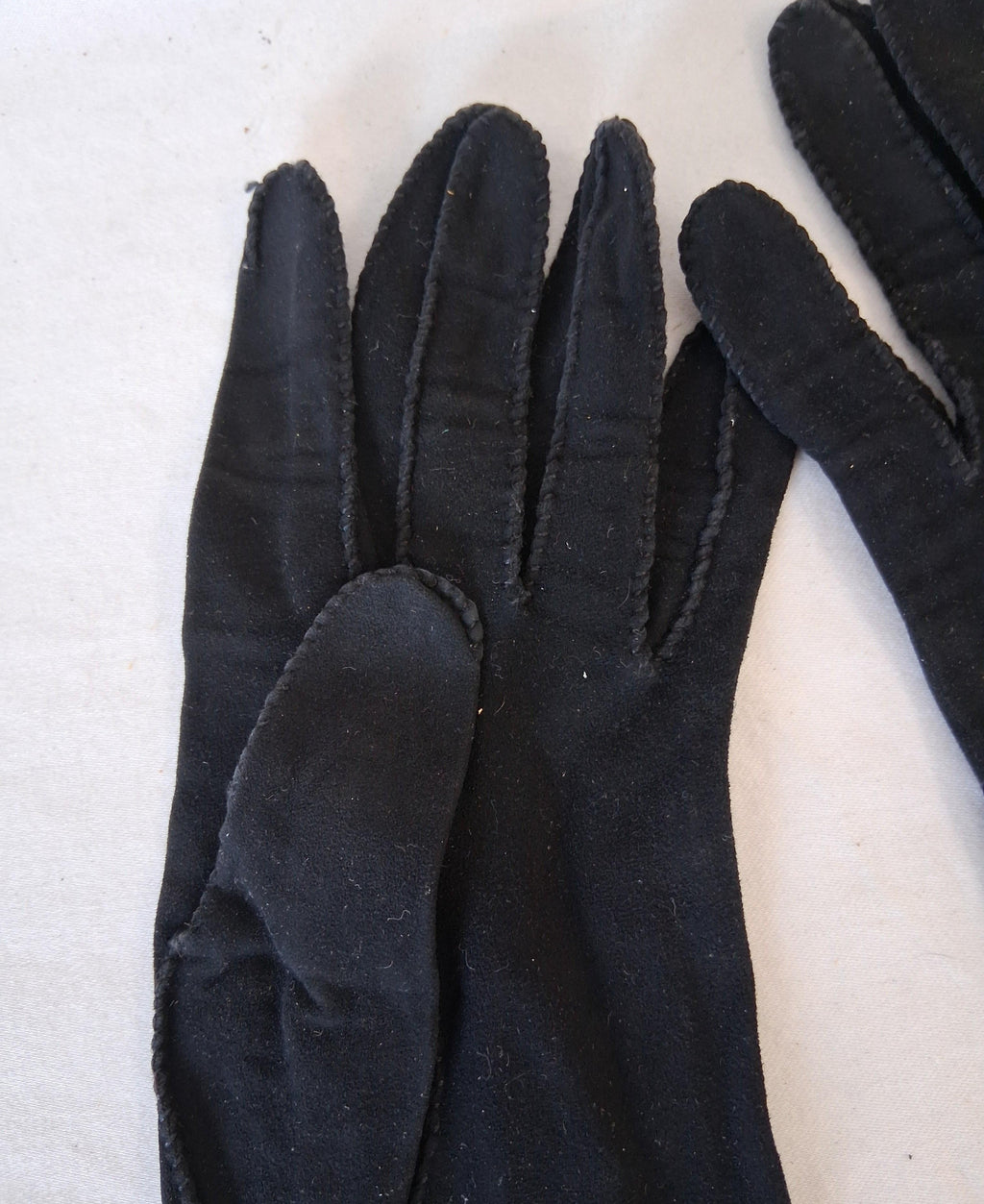 Vintage Black Mocha Washable Gloves - Genuine Black Head
