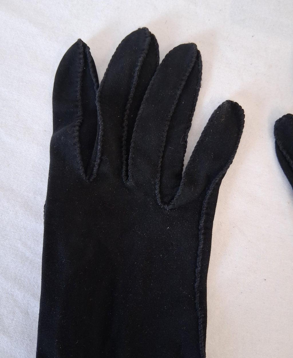 Vintage Black Mocha Washable Gloves - Genuine Black Head