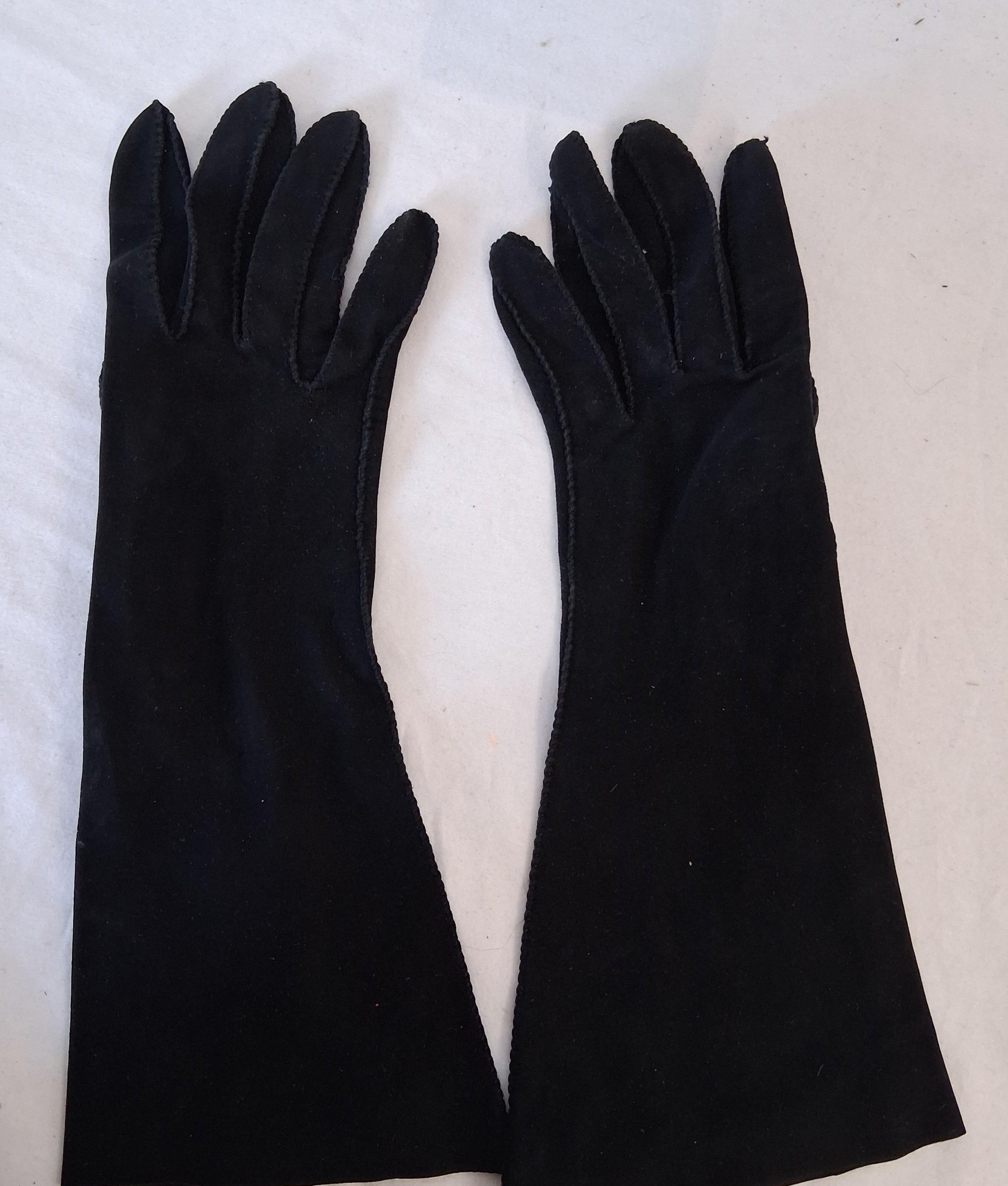 Vintage Black Mocha Washable Gloves - Genuine Black Head