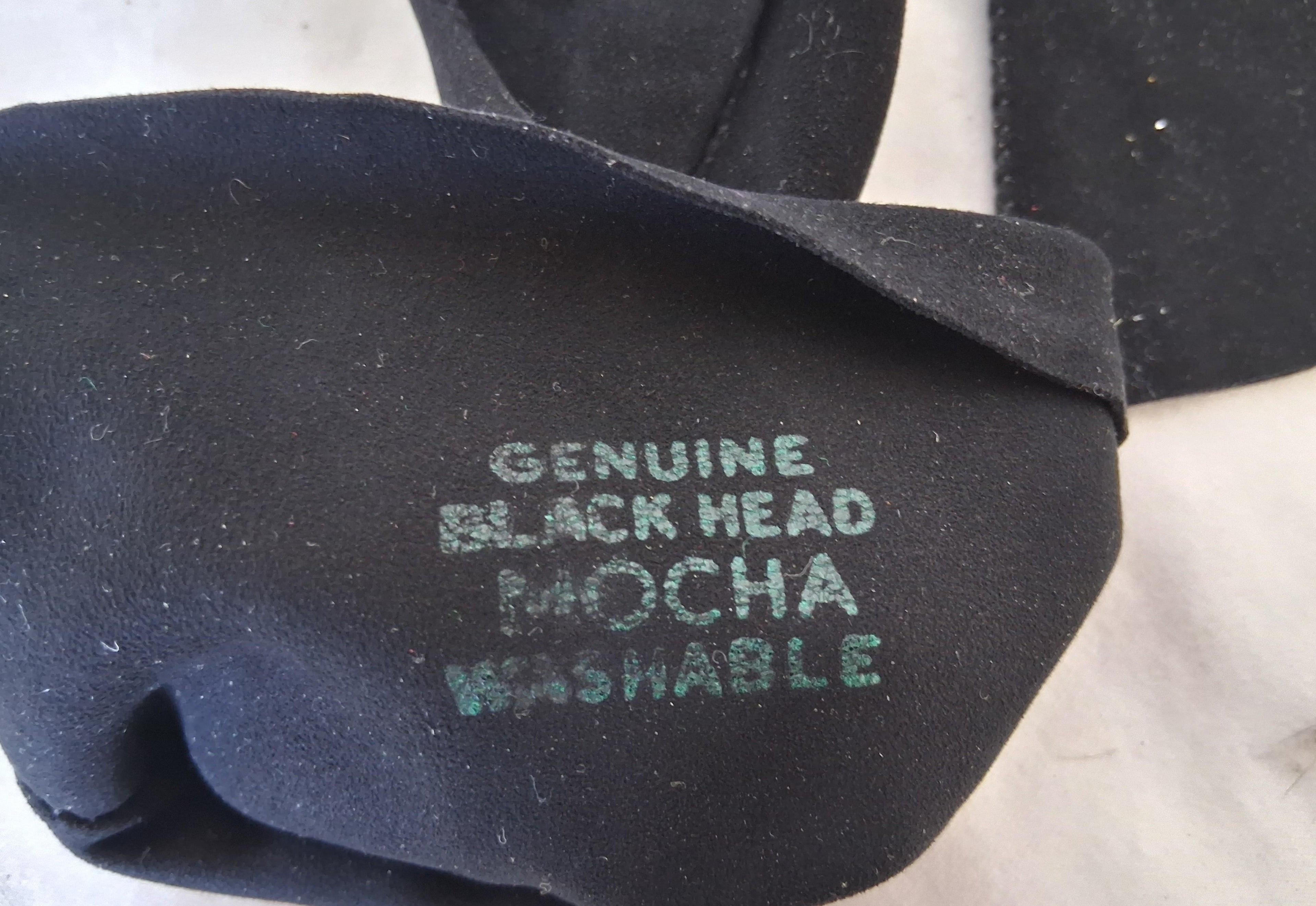 Vintage Black Mocha Washable Gloves - Genuine Black Head
