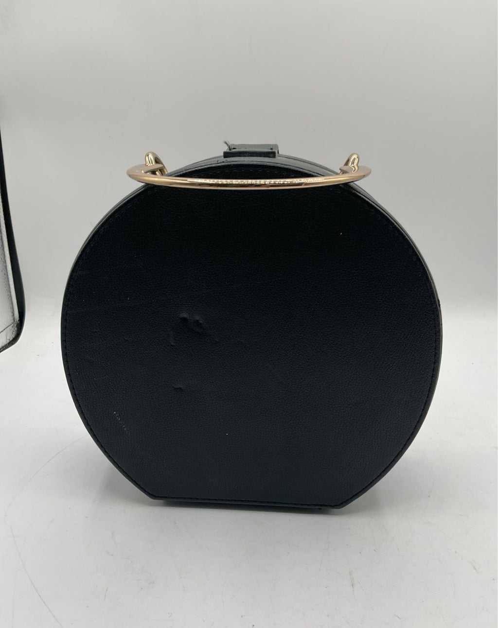 Dune London Circular Leopard Print Handbag Black Strap Round Crossbody Purse