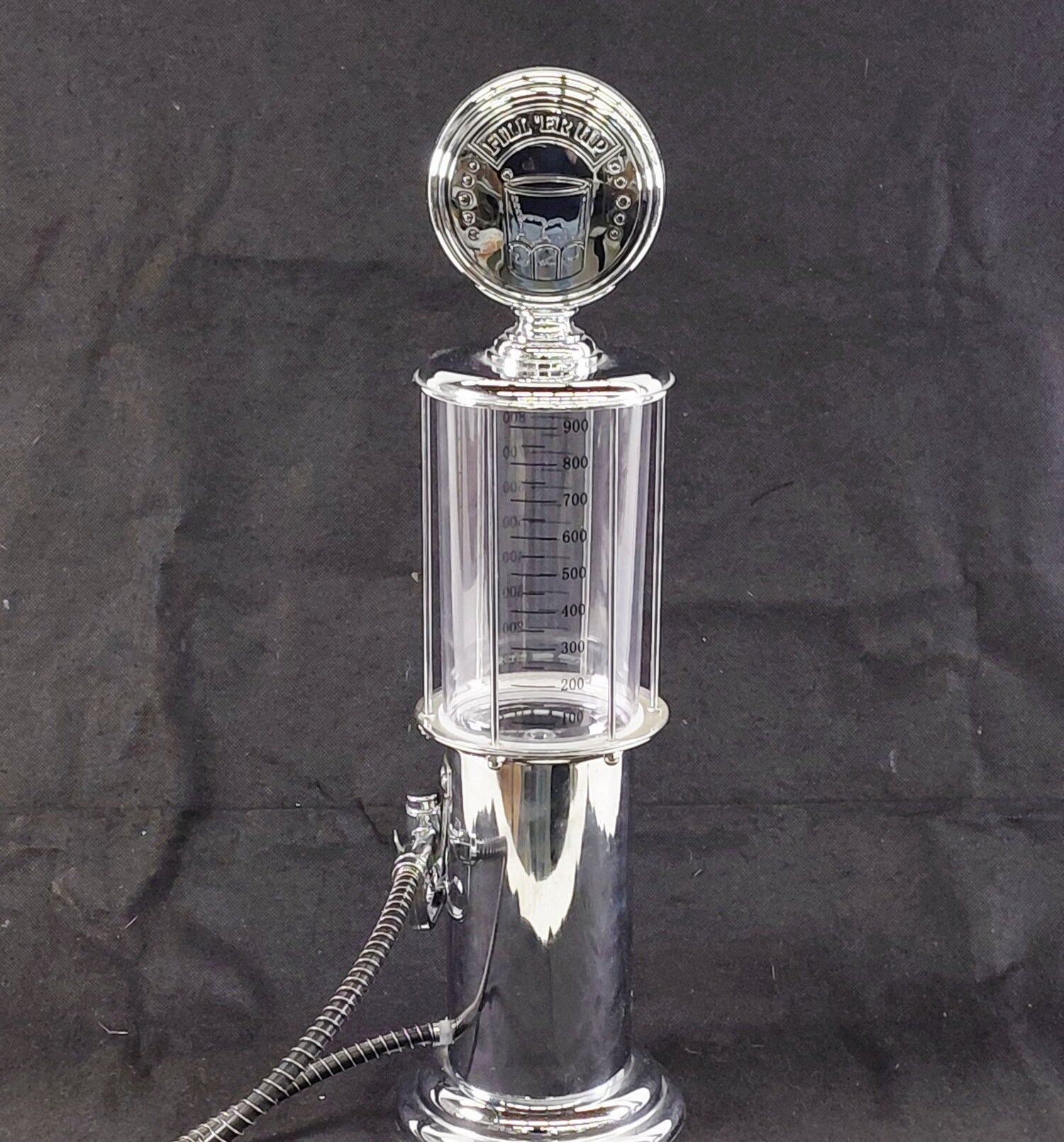 Godinger High Octane Fill 'Er Up Gas Pump Liquor Dispenser 19" Bar Decanter