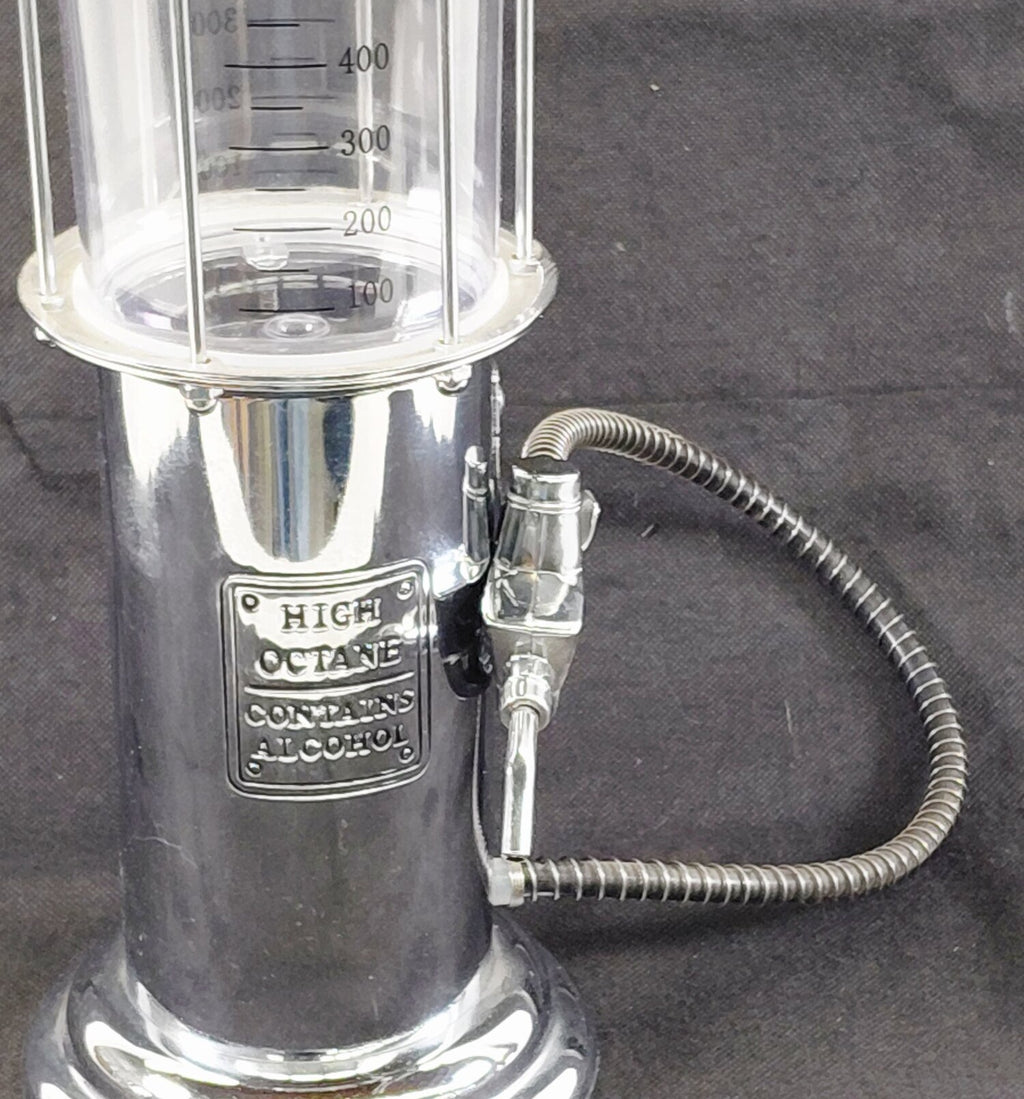 Godinger High Octane Fill 'Er Up Gas Pump Liquor Dispenser 19" Bar Decanter