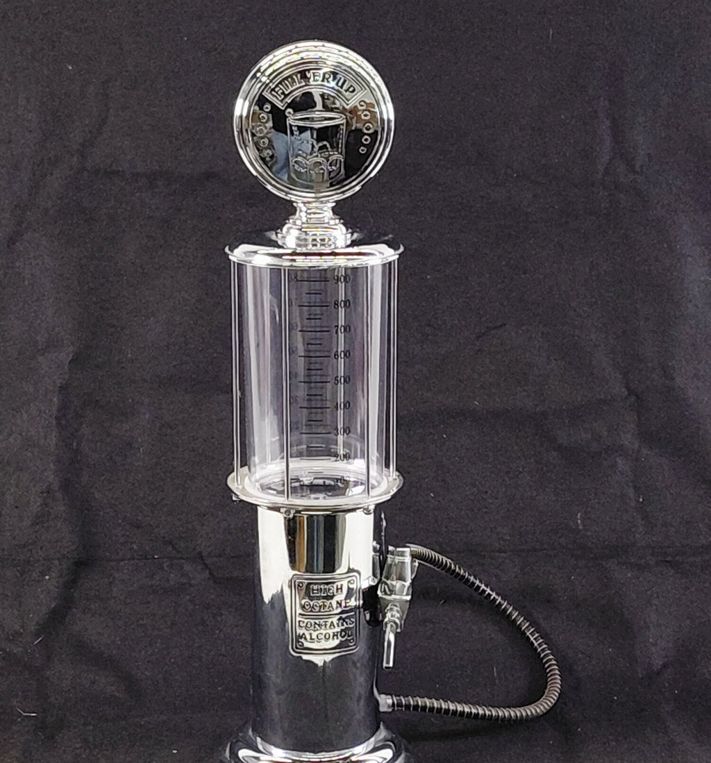 Godinger High Octane Fill 'Er Up Gas Pump Liquor Dispenser 19" Bar Decanter
