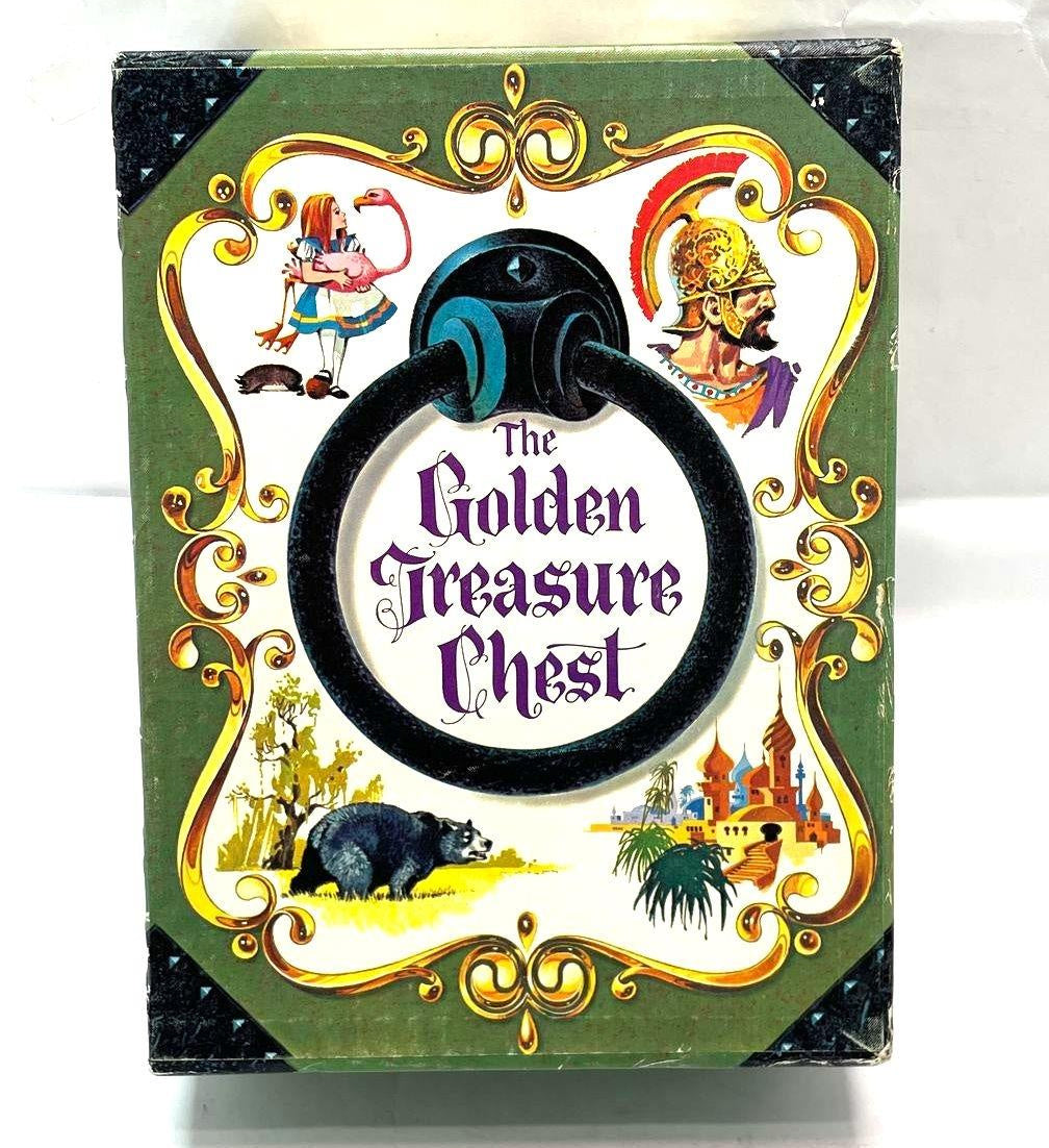 Vintage 1968 The Golden Treasure Chest 4 Book Collection Slipcase Golden Press