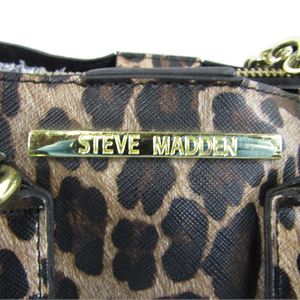 Steve Madden Leopard Print Satchel Crossbody Bag, 7.5 x 6 x 5