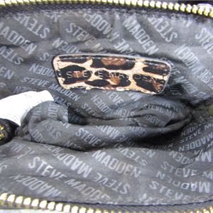 Steve Madden Leopard Print Satchel Crossbody Bag, 7.5 x 6 x 5