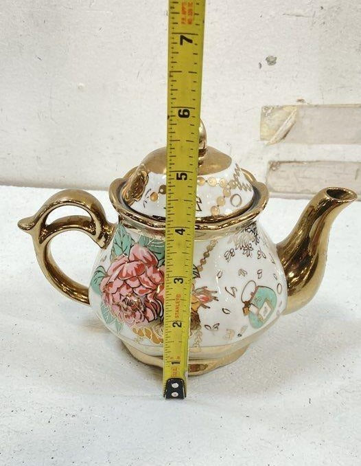 Teapot, Teacups & Saucers with Stand