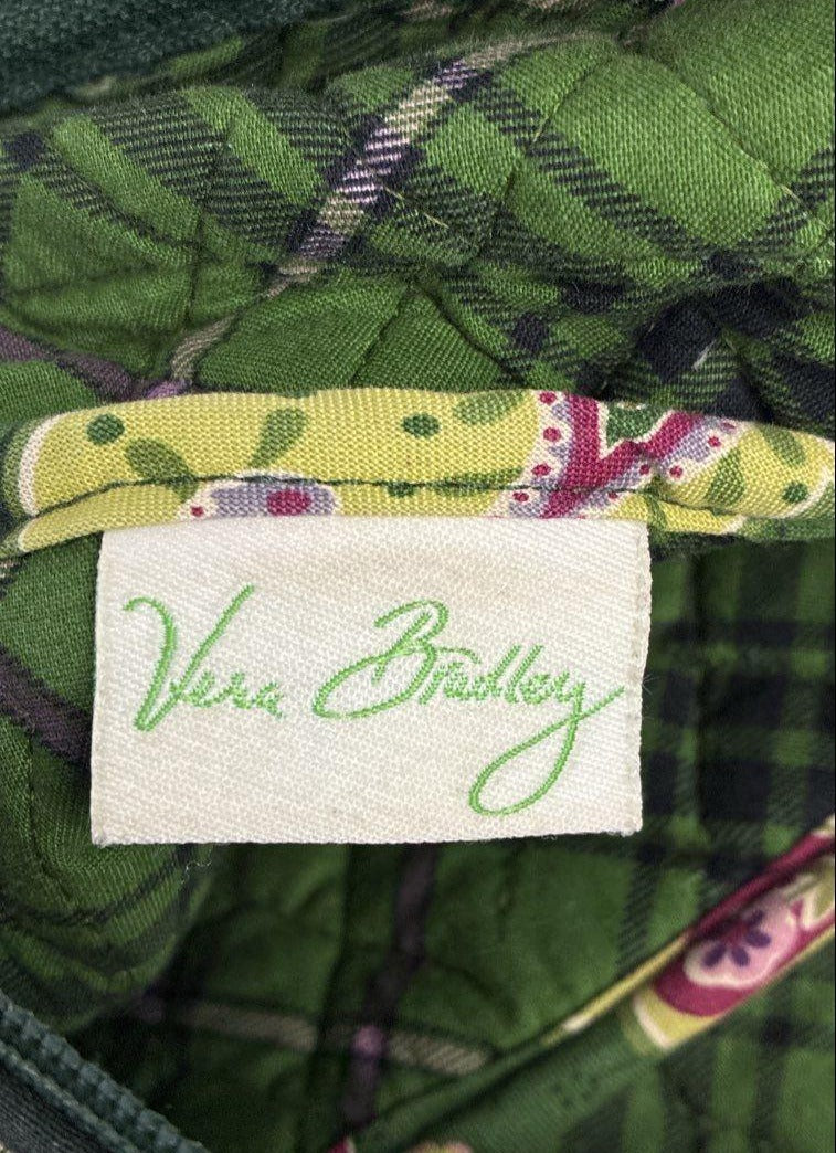 Vera Bradley Green Floral Patterned Handbag Purse