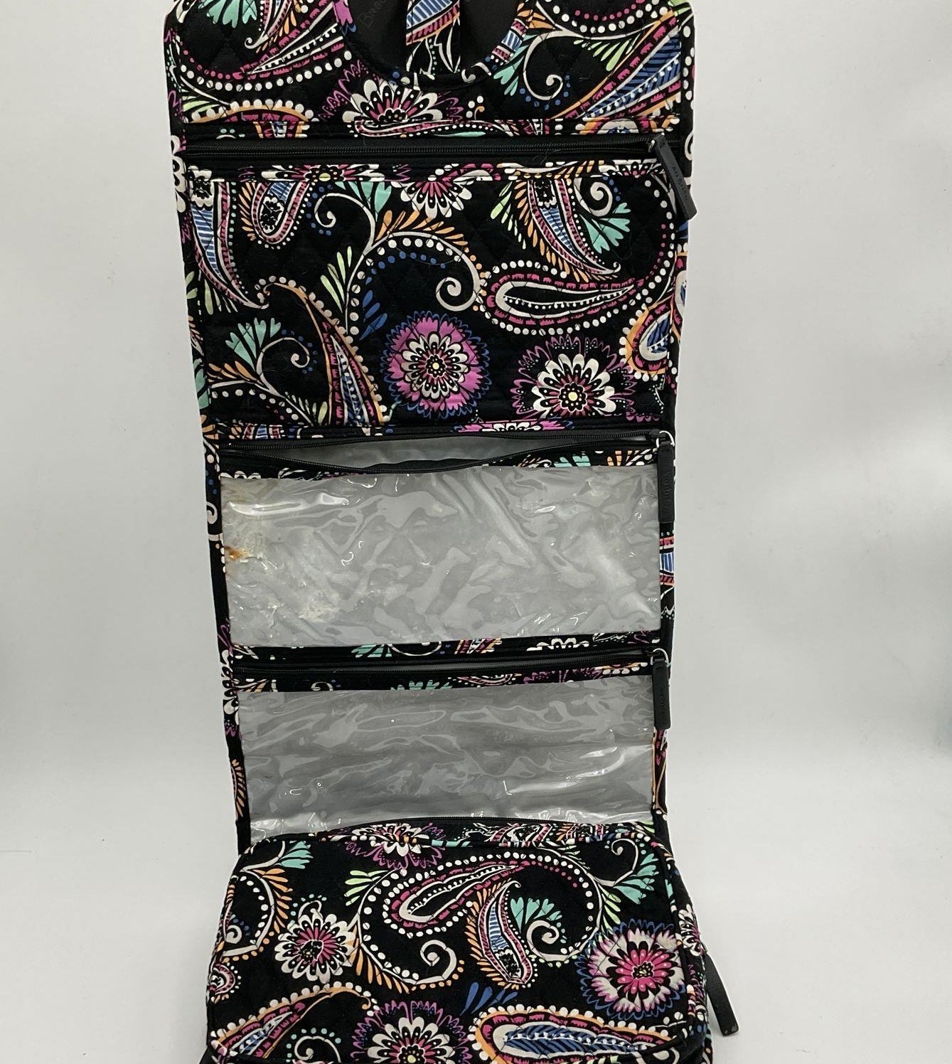 Vera Bradley Bandana Swirl Quilted Tote Bag with Matching Hanging Organizer | Travel Set