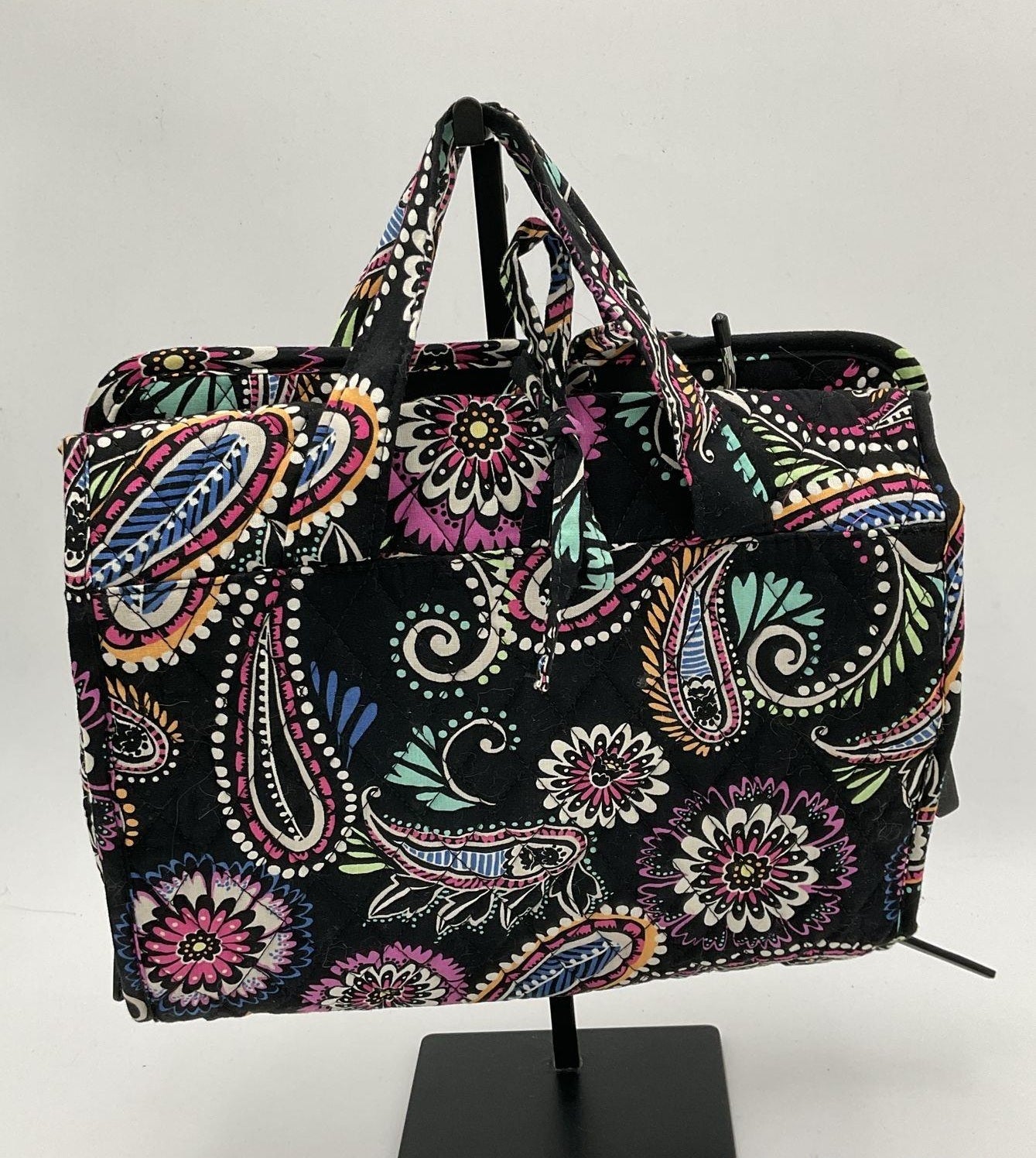 Vera Bradley Bandana Swirl Quilted Tote Bag with Matching Hanging Organizer | Travel Set