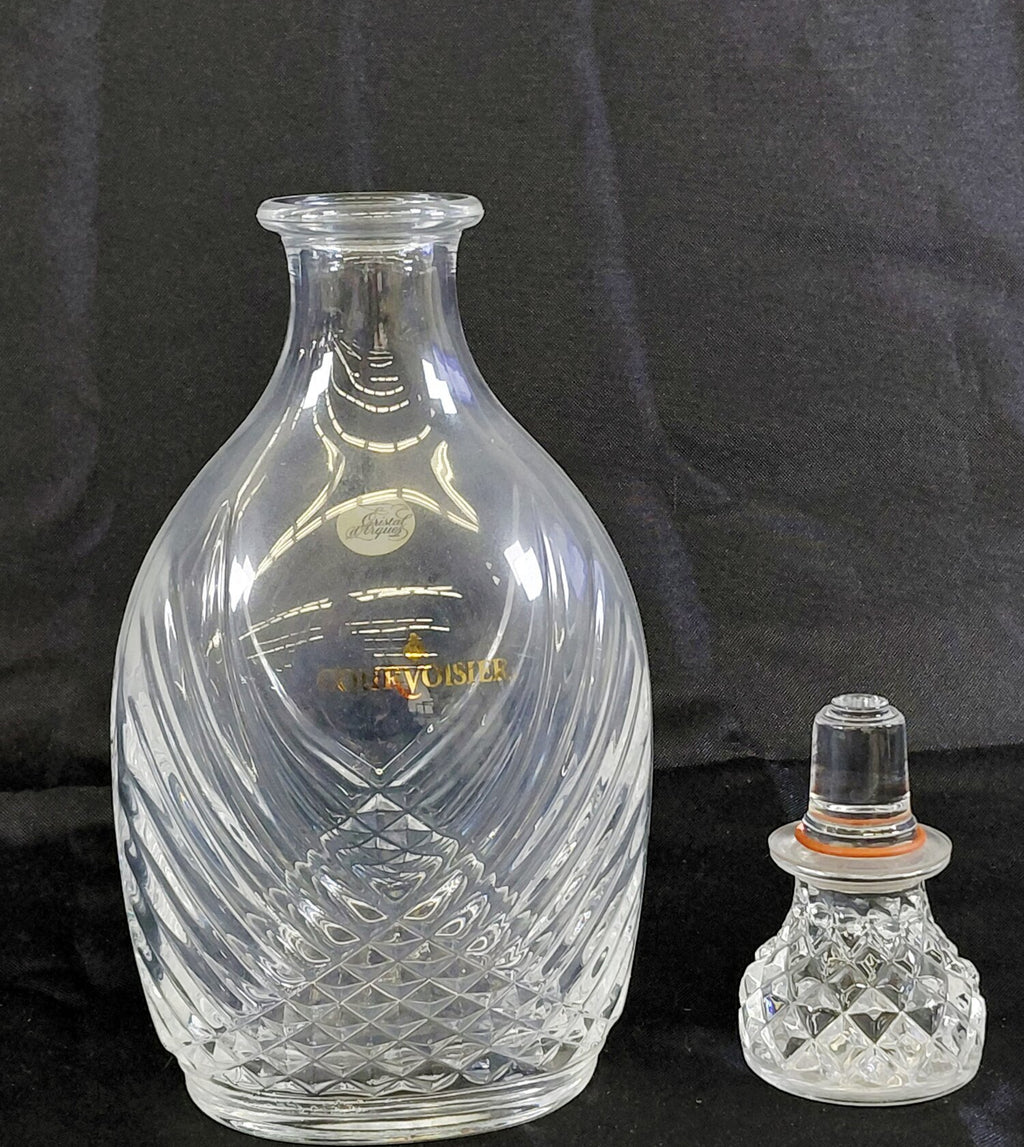 Courvoisier Cristal d'Arques France Lead Crystal Decanter Set