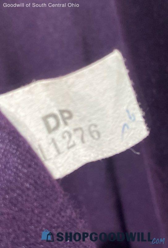 Vintage 90s Diamond Tea Holt Renfrew Purple Velvet Robe Dressing Gown
