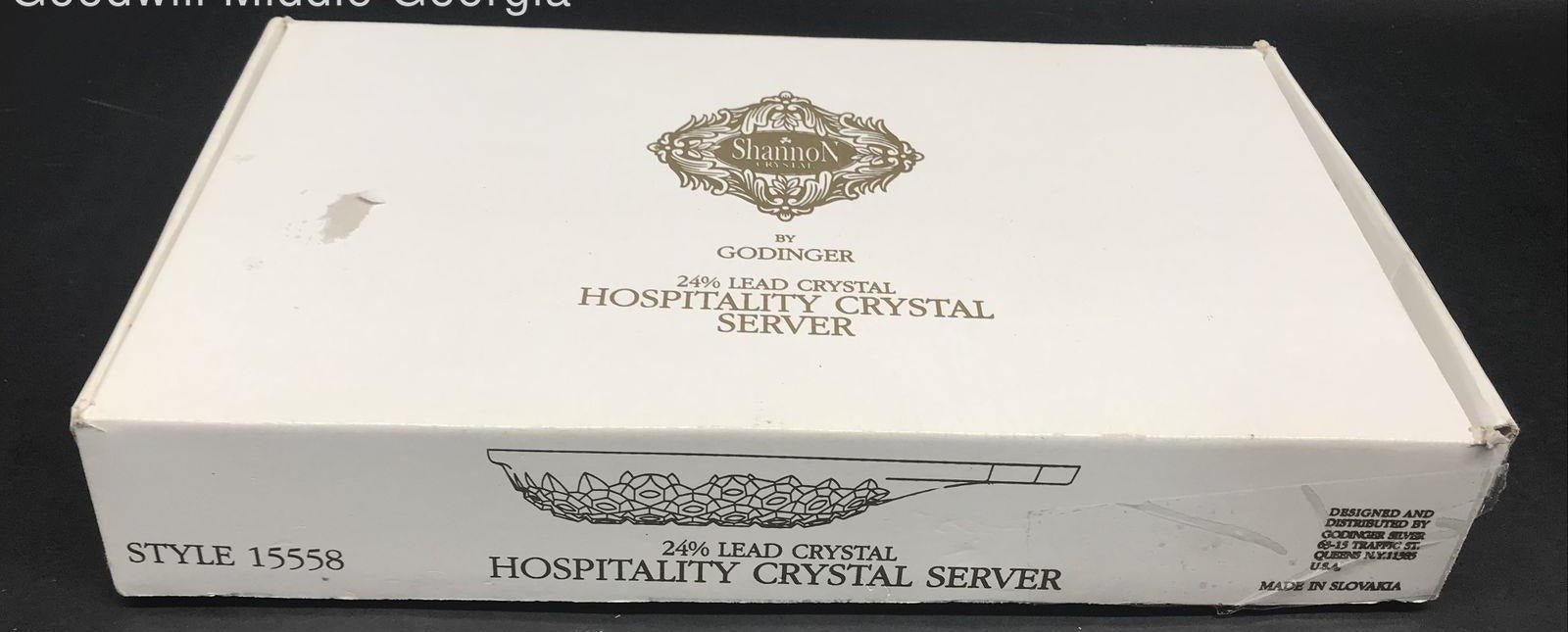 Godinger Shannon Crystal Pineapple Hospitality Server