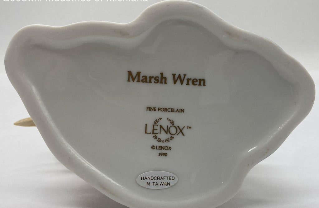 Vintage Lenox Marsh Wren Porcelain Figurine