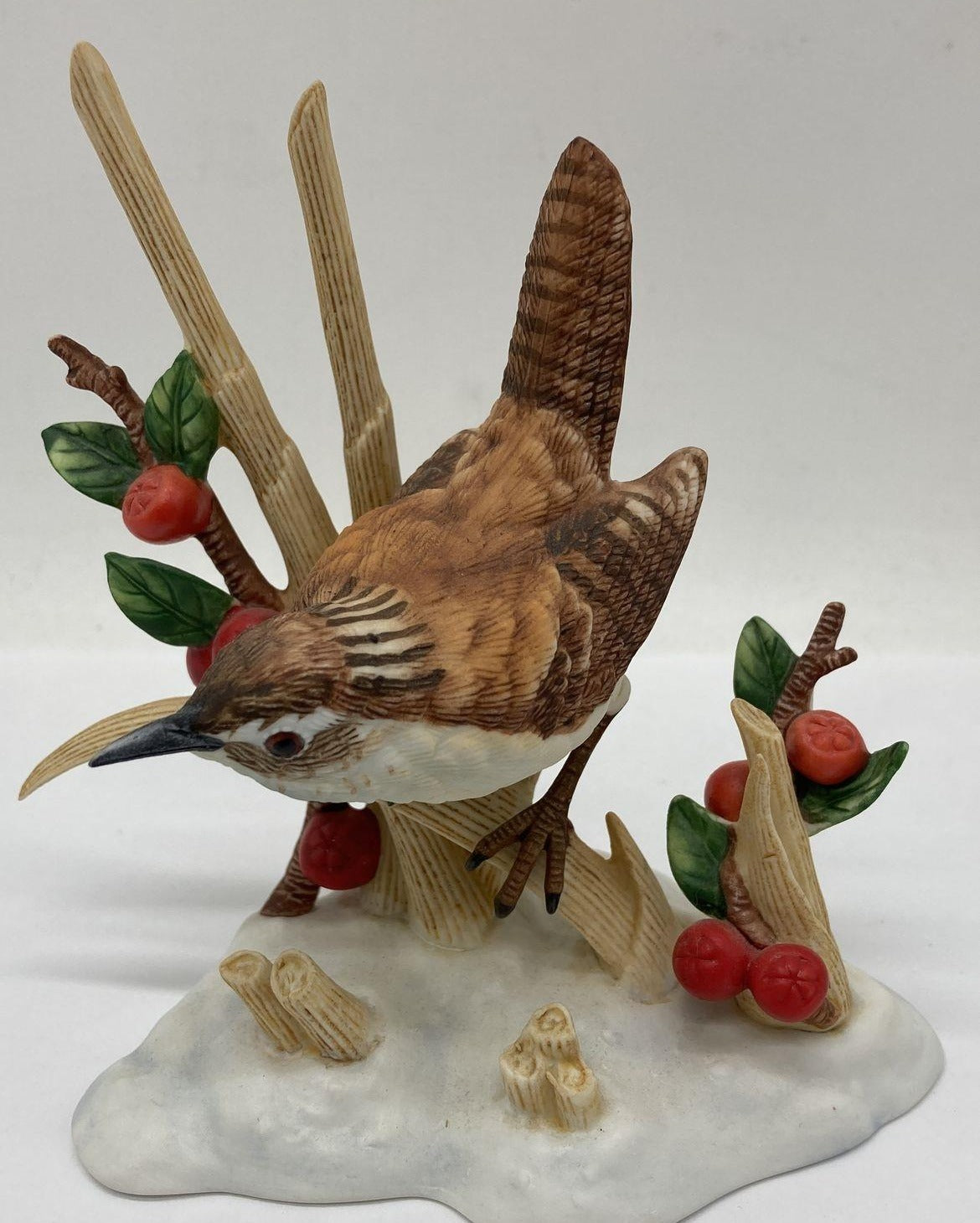 Vintage Lenox Marsh Wren Porcelain Figurine