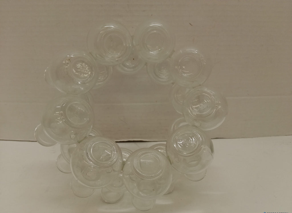 Clear Glass Multi-Neck Vessels, 4x4x6 and 8x8x4.5