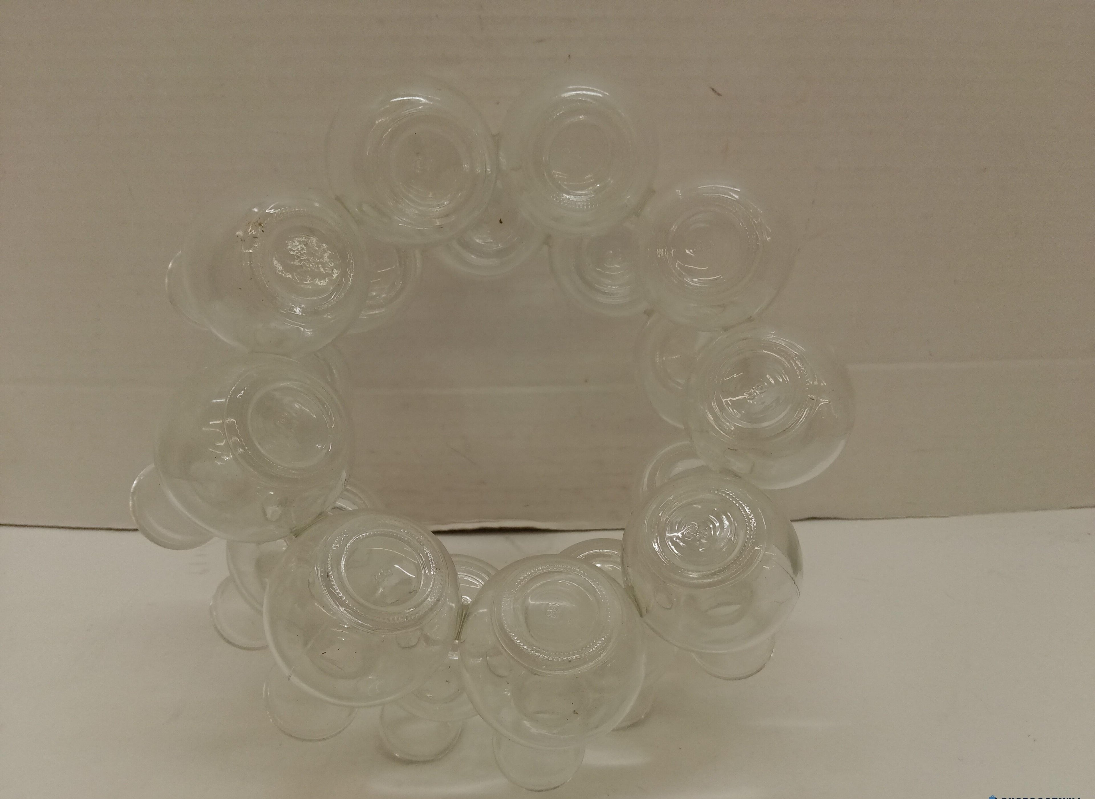 Clear Glass Multi-Neck Vessels, 4x4x6 and 8x8x4.5