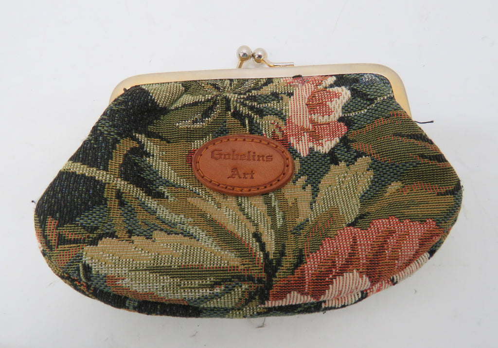 Gobelins Art Floral Design Coin Purse