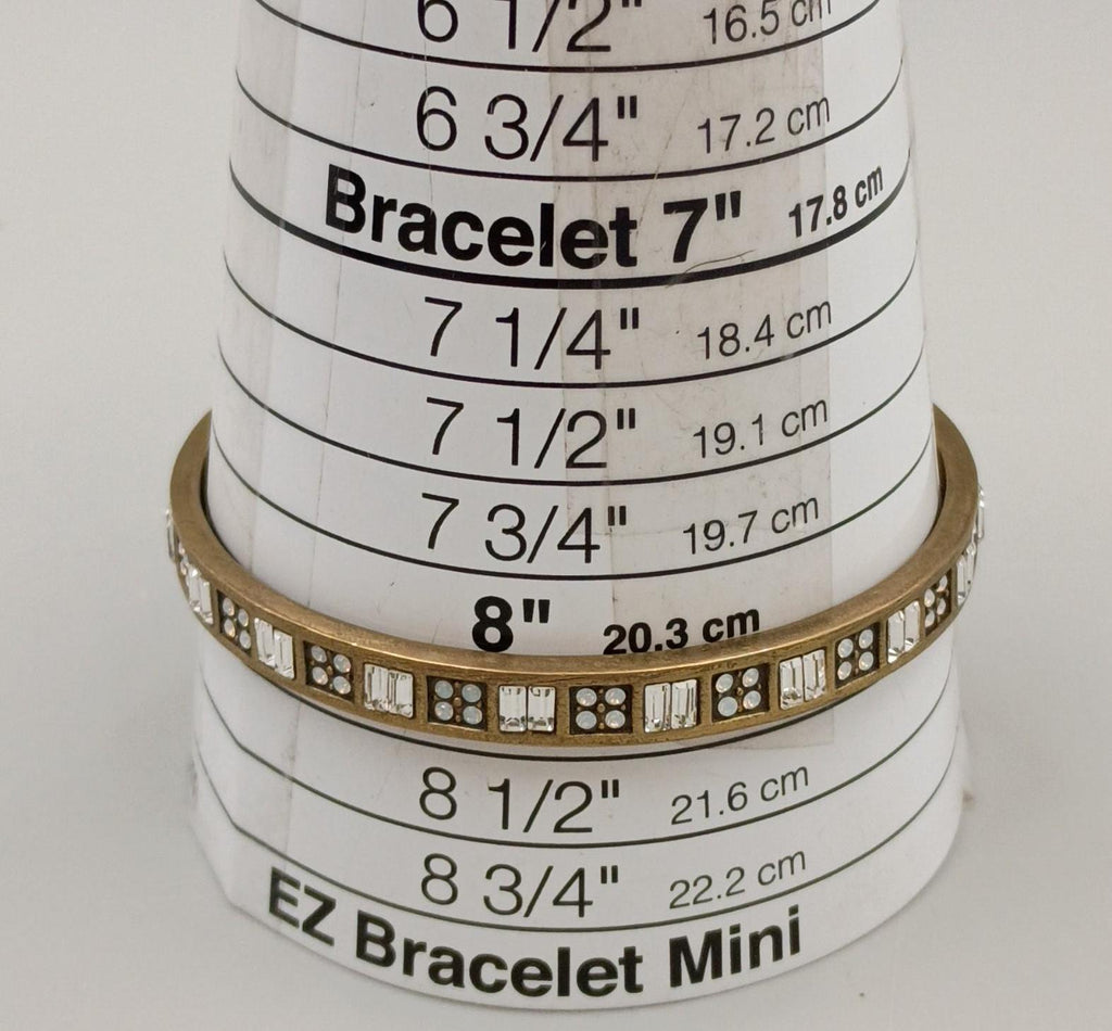 Silpada KR Modern Maven Swarovski Crystal Bangle Bracelet