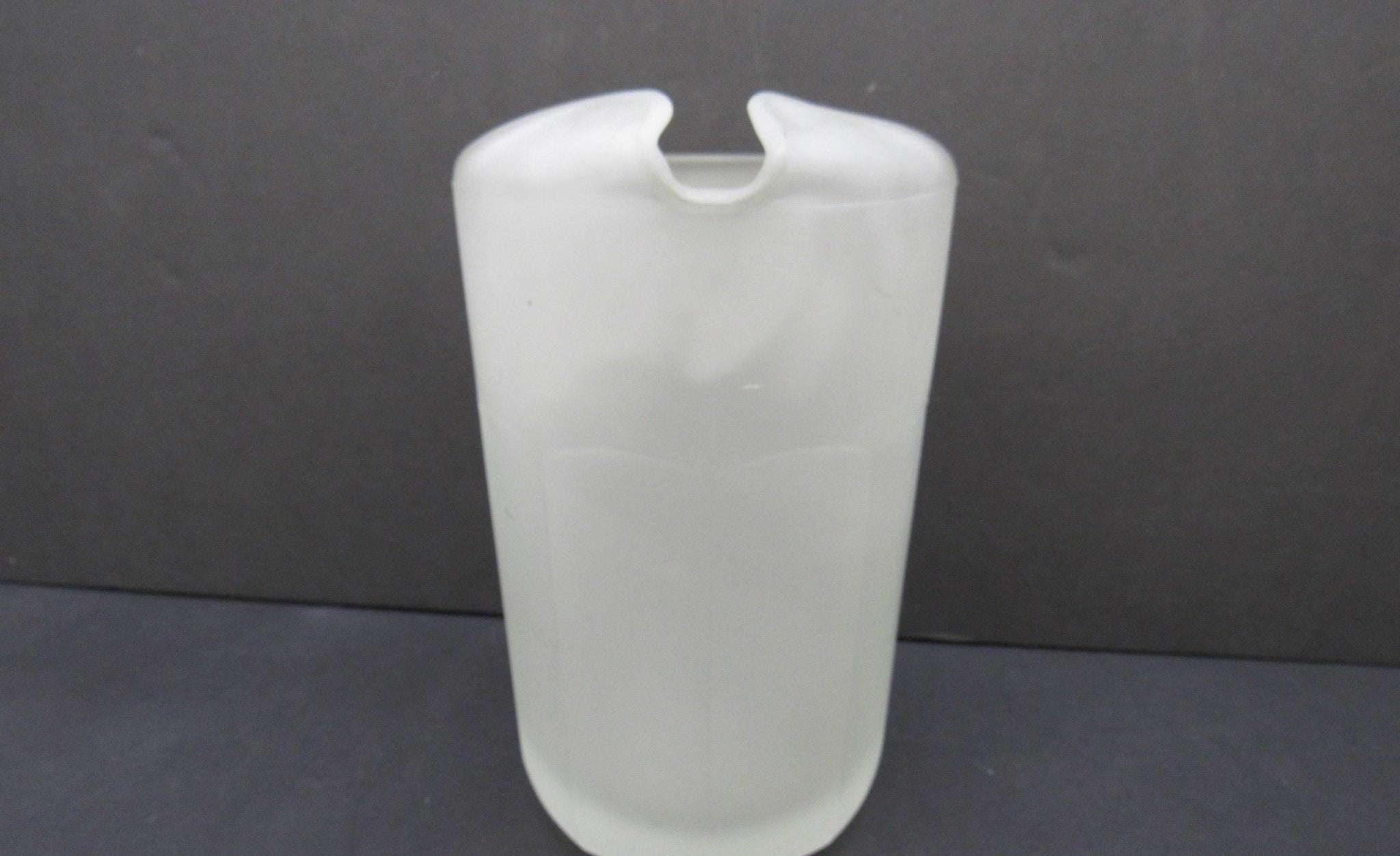 Vintage Tiara Indiana Glass Frosted Satin Paneled Patio Pitcher