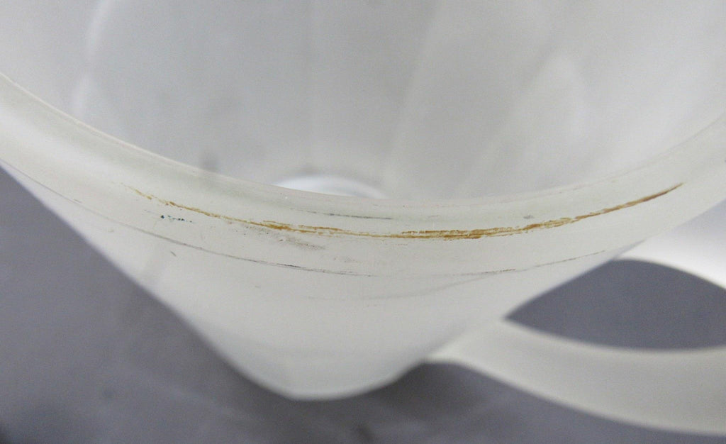 Vintage Tiara Indiana Glass Frosted Satin Paneled Patio Pitcher