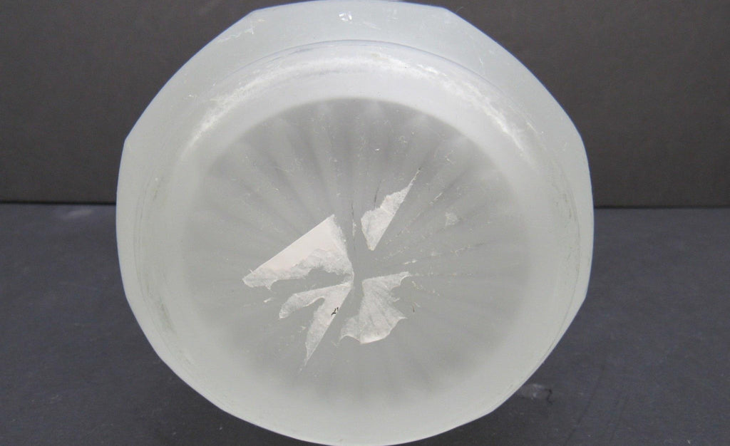 Vintage Tiara Indiana Glass Frosted Satin Paneled Patio Pitcher