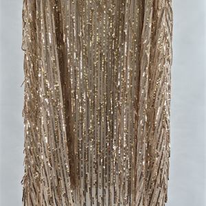 Torrid Gold Fringe Sequin Mini Dress, Size 1X