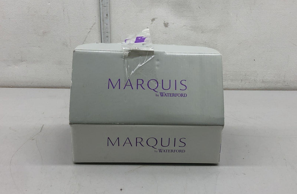 Marquis by Waterford Starburst Lotus Candle Holder Set 2 Piece Clear Crystal