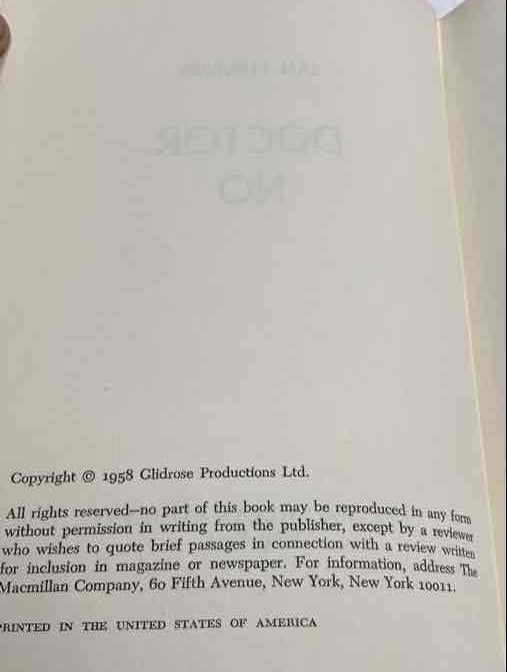 James Bond Novels Moonraker and Doctor No Lot by Ian Fleming (1955/1958)
