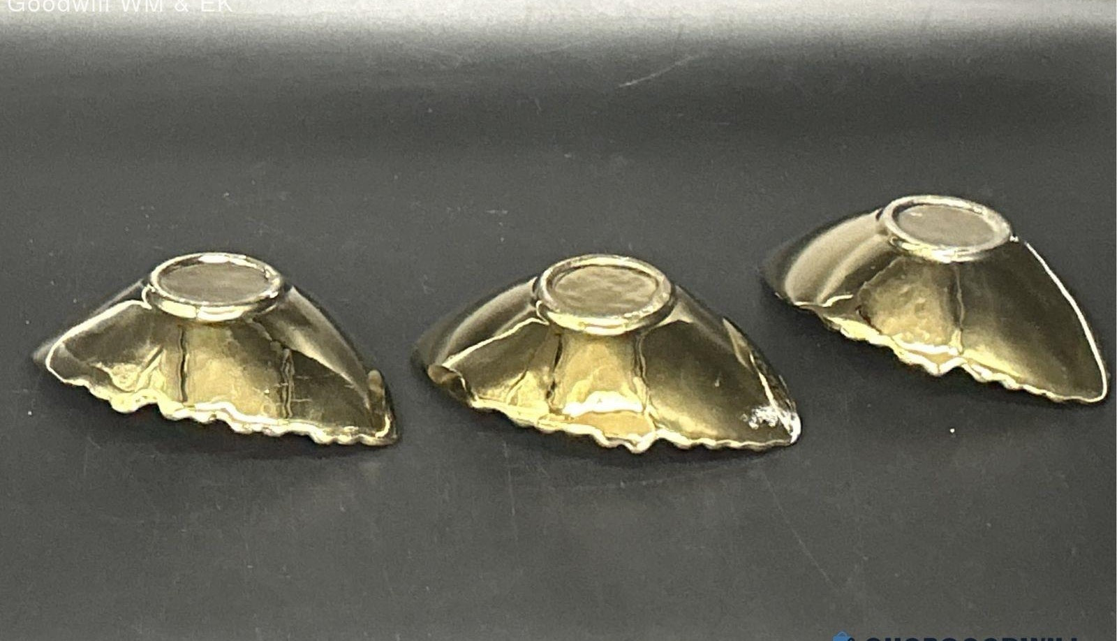 Vintage Cinderella Gold Trim Dessert Bowl Dishes with Spoons