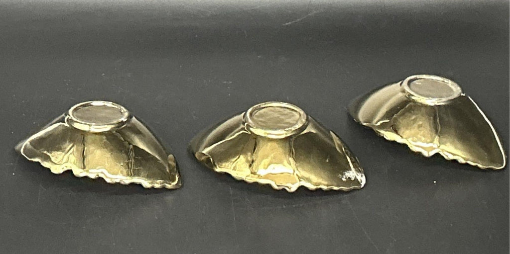 Vintage Cinderella Gold Trim Dessert Bowl Dishes with Spoons