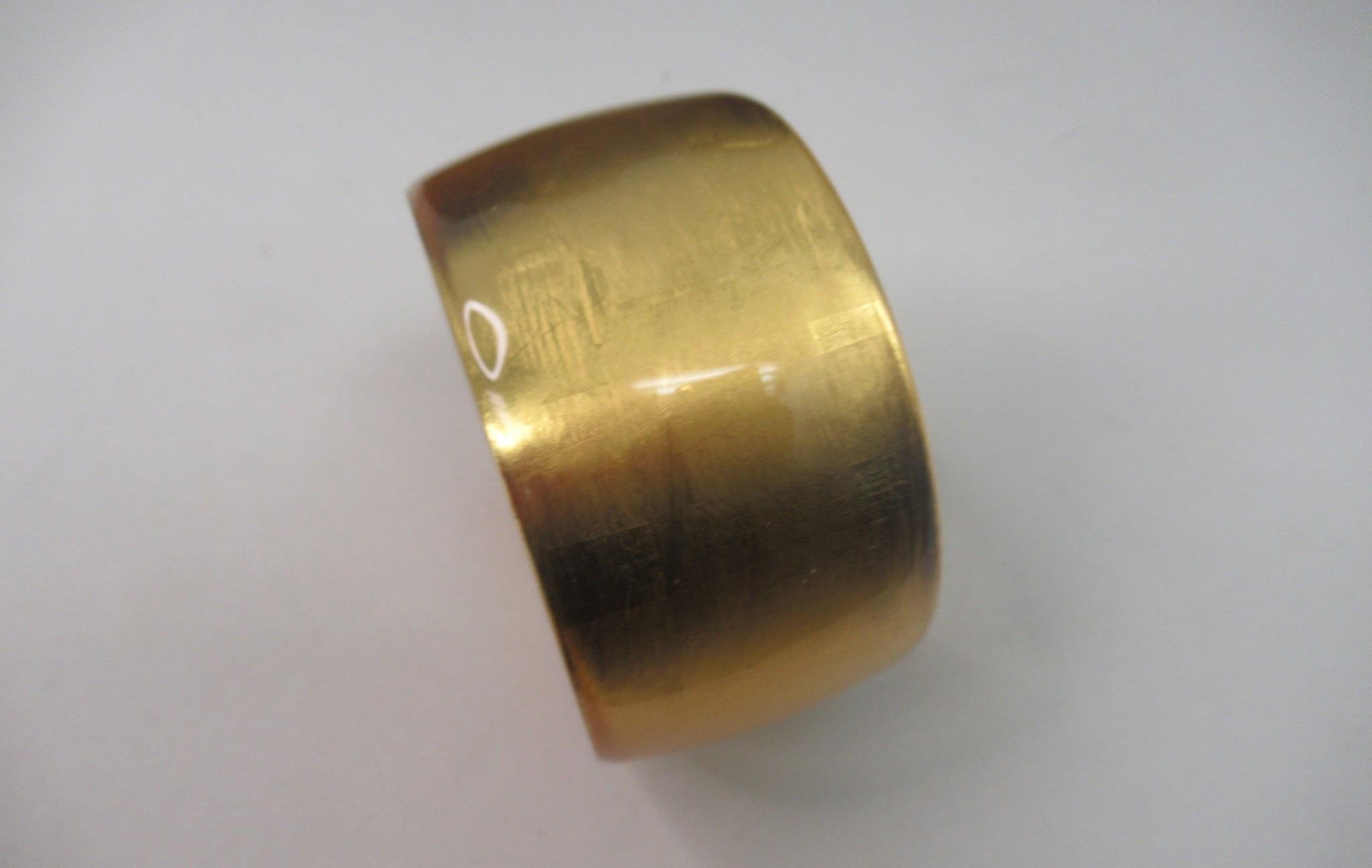 EUC Vintage Style Golden Metallic Resin Bangle Fashion Bracelet
