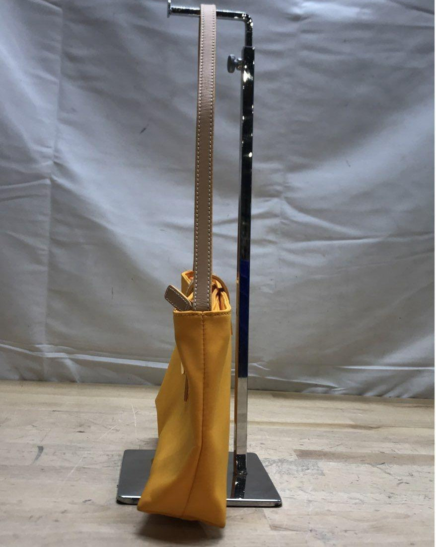 Lauren Ralph Lauren Mustard Yellow Nylon Shoulder Bag Gold Logo Everyday Purse