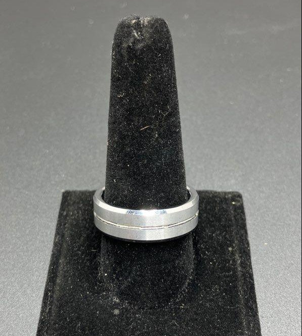 Men's Size 12 Tungsten Wedding Band Ring, 19.37g