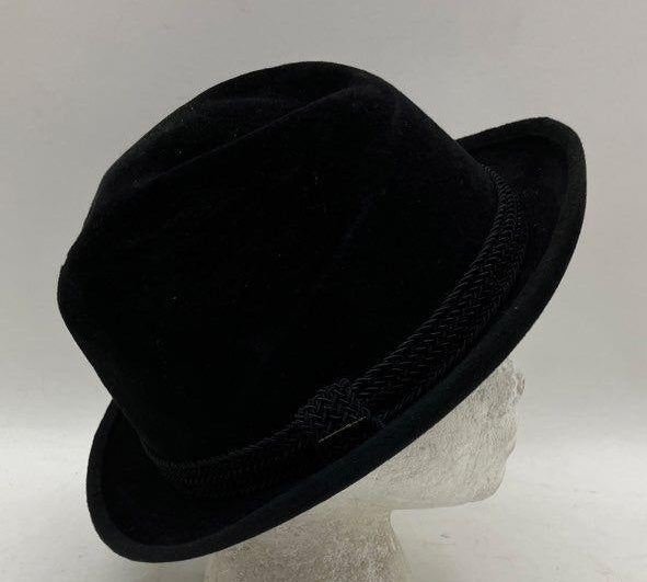 Men's Stetson Black Fedora Hat - Size 6x13x14