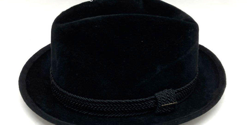 Men's Stetson Black Fedora Hat - Size 6x13x14