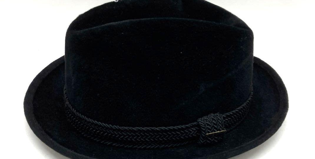 Men's Stetson Black Fedora Hat - Size 6x13x14